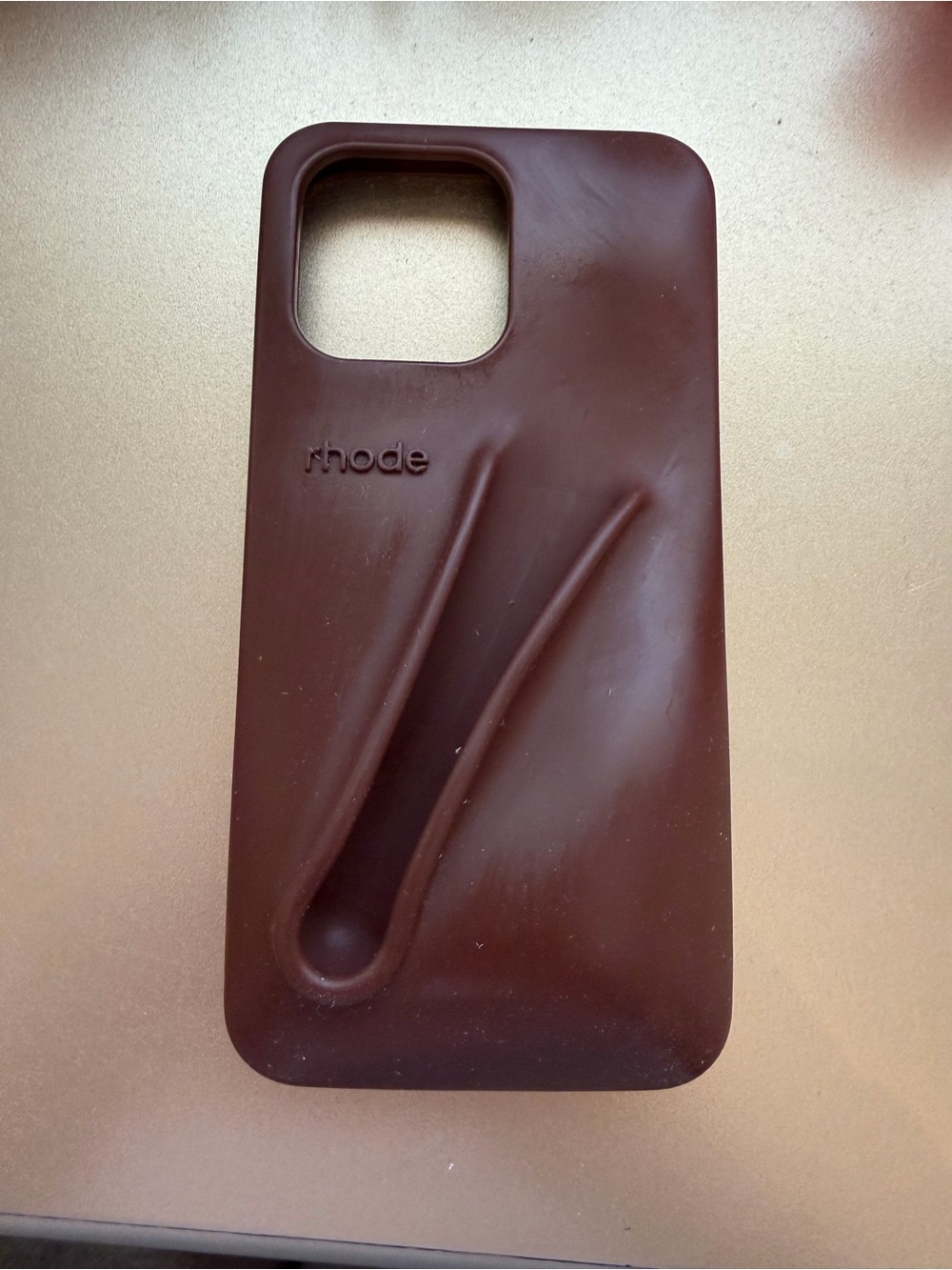 RHODE Silicone Phone Case in Dark Brown